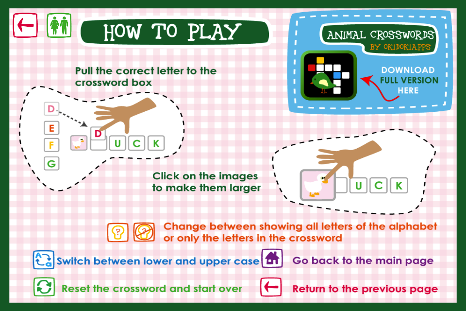 Animal Crosswords Lite - English Crosswords for kids - Educational App